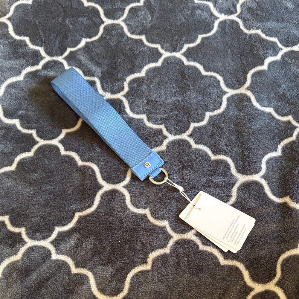 Lululemon Athletica Blue Wristlet Keychain